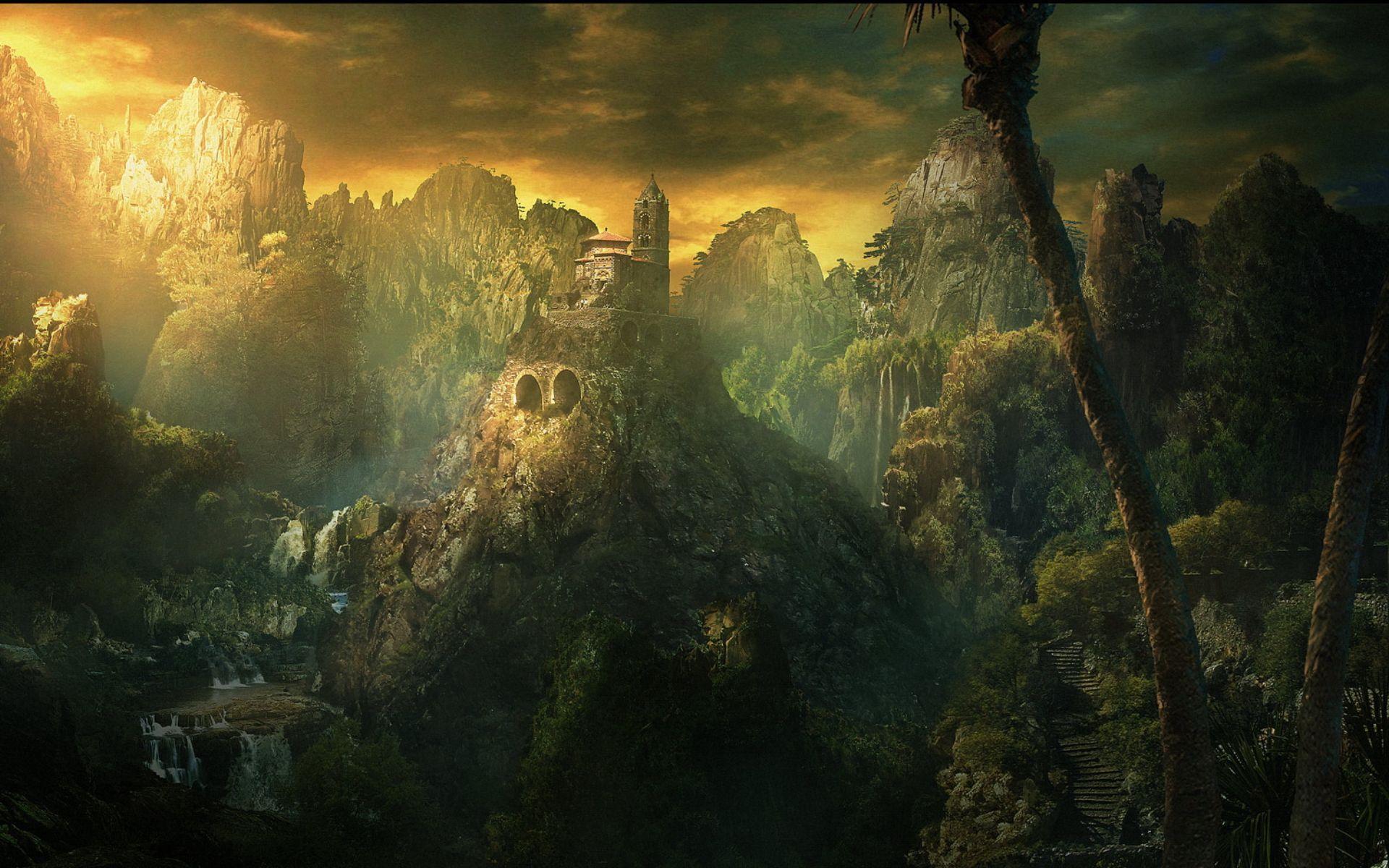 Fantasy Landscape Desktop Background Widescreen Wallpaper