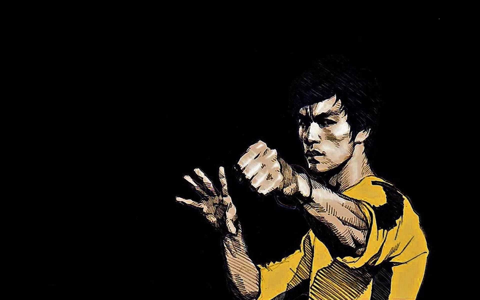 Bruce Lee Kick Wallpaper