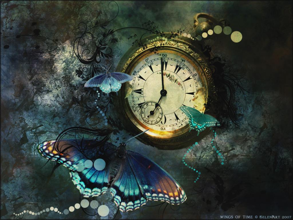Time Butterfly Desktop Wallpaper Picture Background