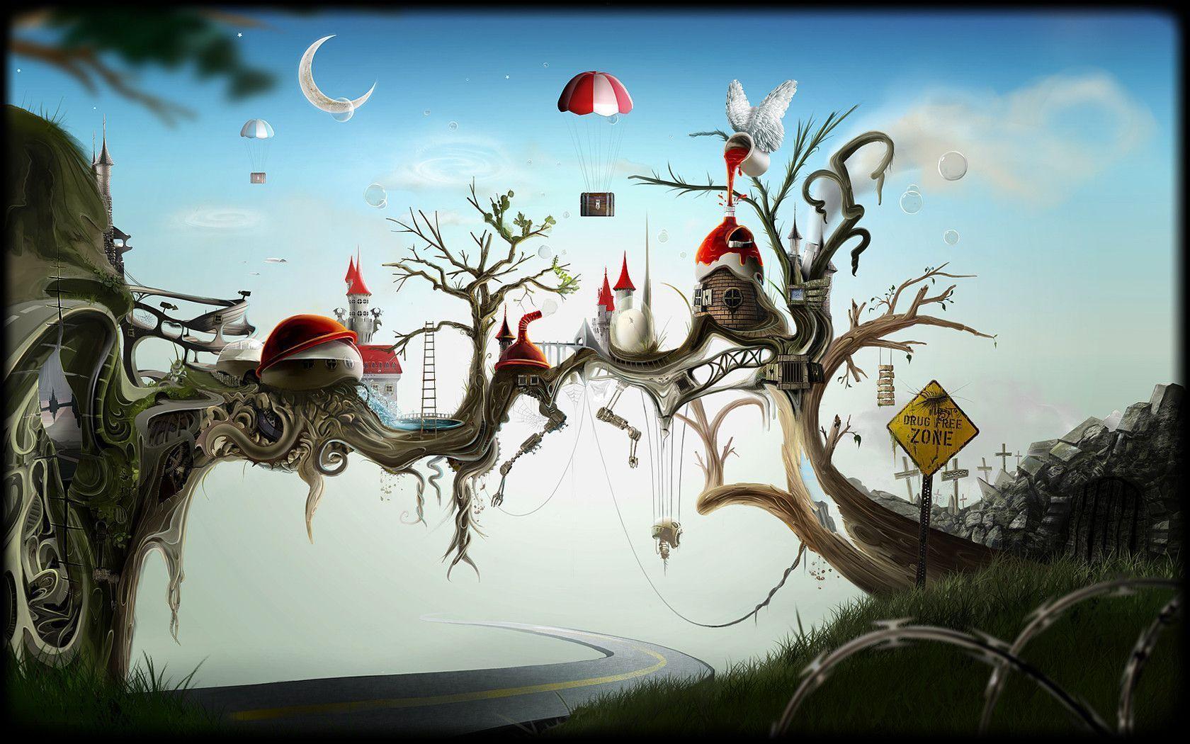 557641 Paint Fantasy world Surrealism  Rare Gallery HD Wallpapers