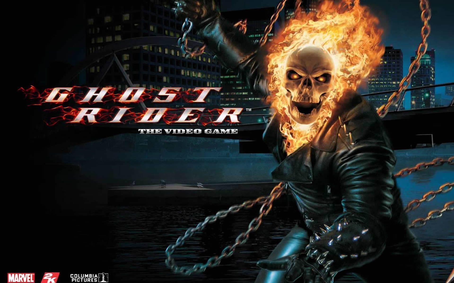 Flaming Skull Games Wallpaper Image featuring Ghost Rider