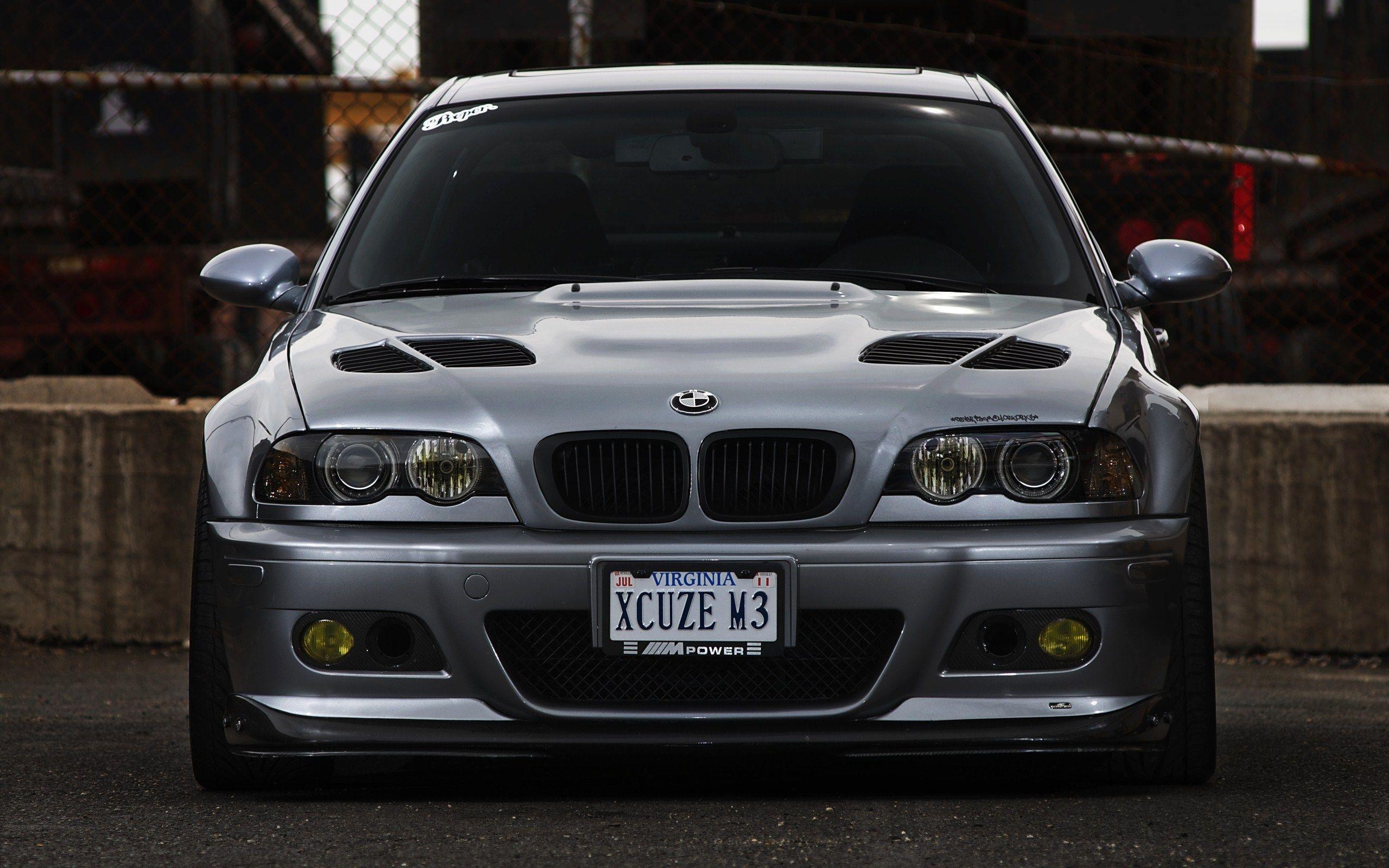 silver bmw m3 e46 front photo wide hd wallpapers