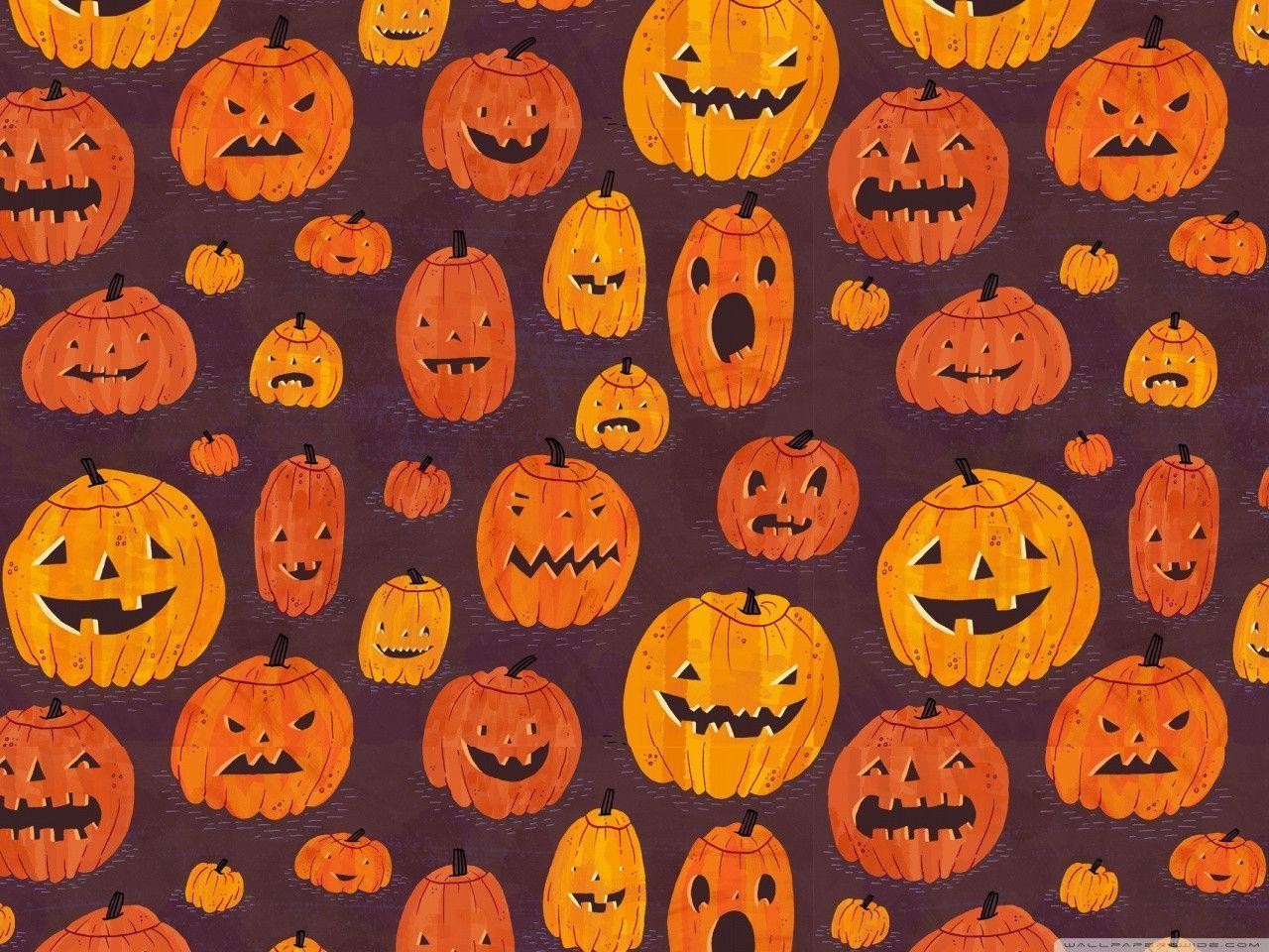 Halloween Pumpkin Wallpaper Wallpaper Inn