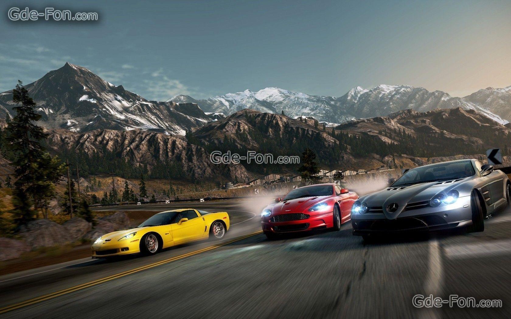Download wallpaper supercars, race, road, rotation free desktop