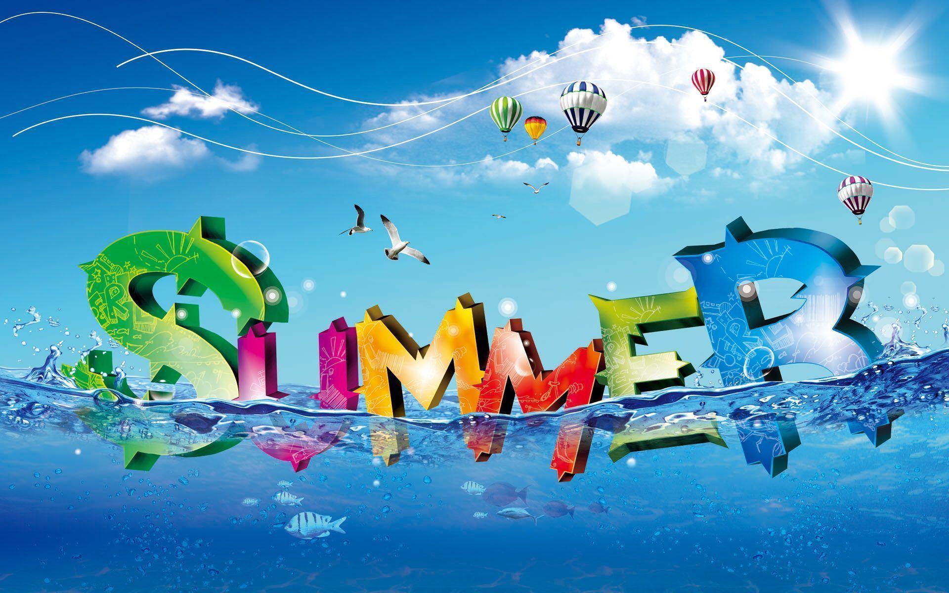 image For > Summertime Fun Background