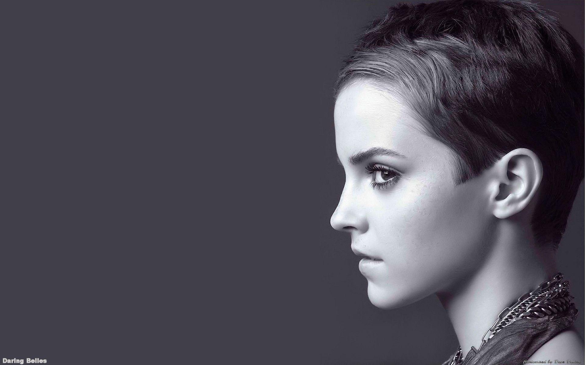 Wallpaper For > Emma Watson Wallpaper Black And White