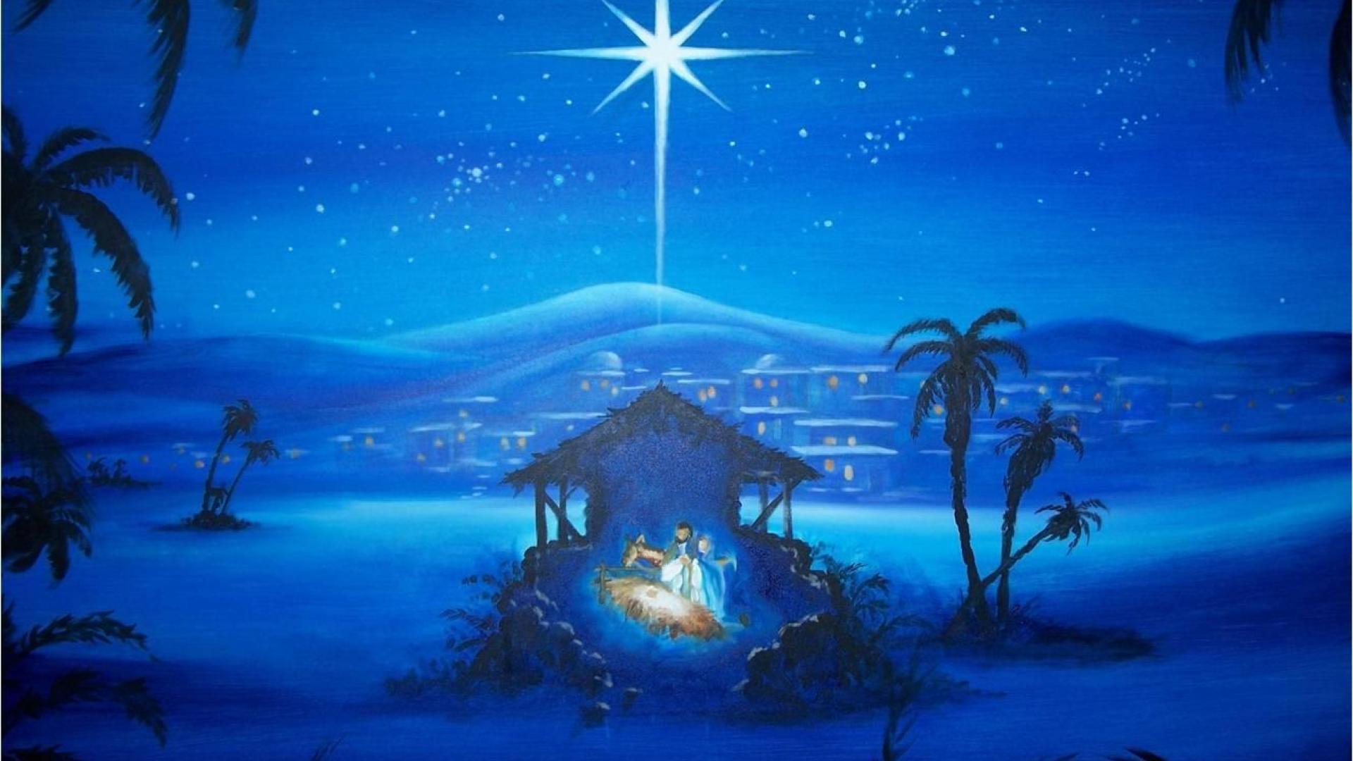 Xmas Stuff For > Christmas Nativity Painting