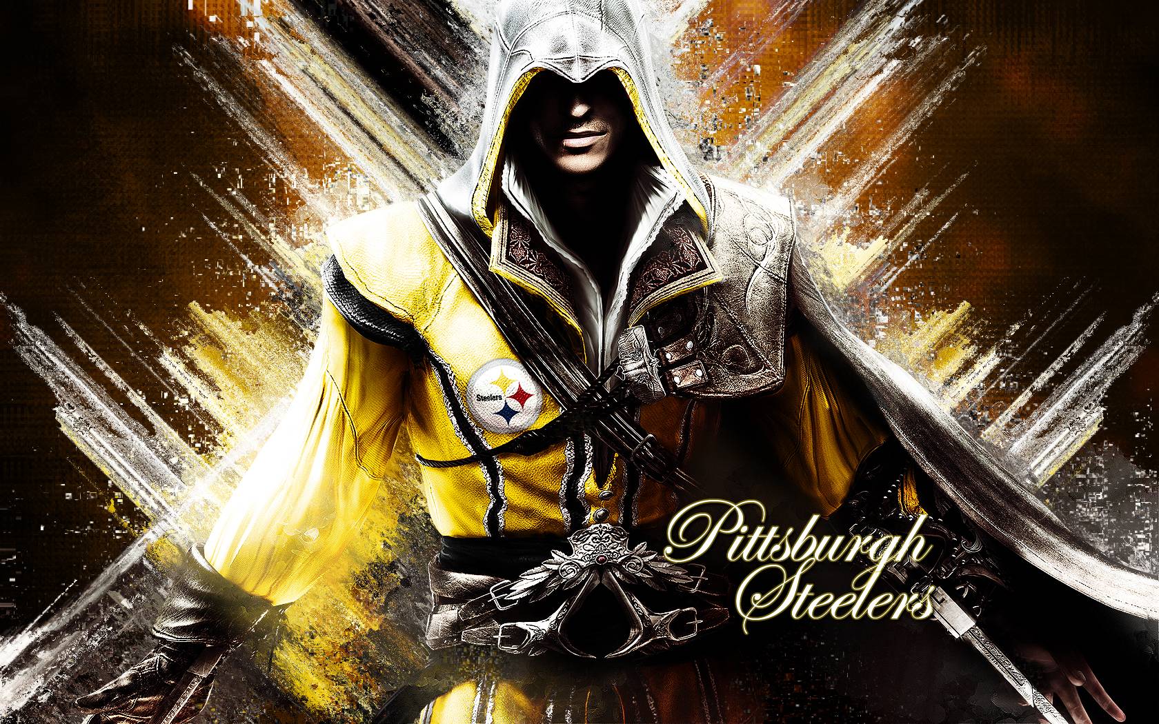 Assassin&;s Creed Pittsburgh Steelers Fan HD wallpaper #