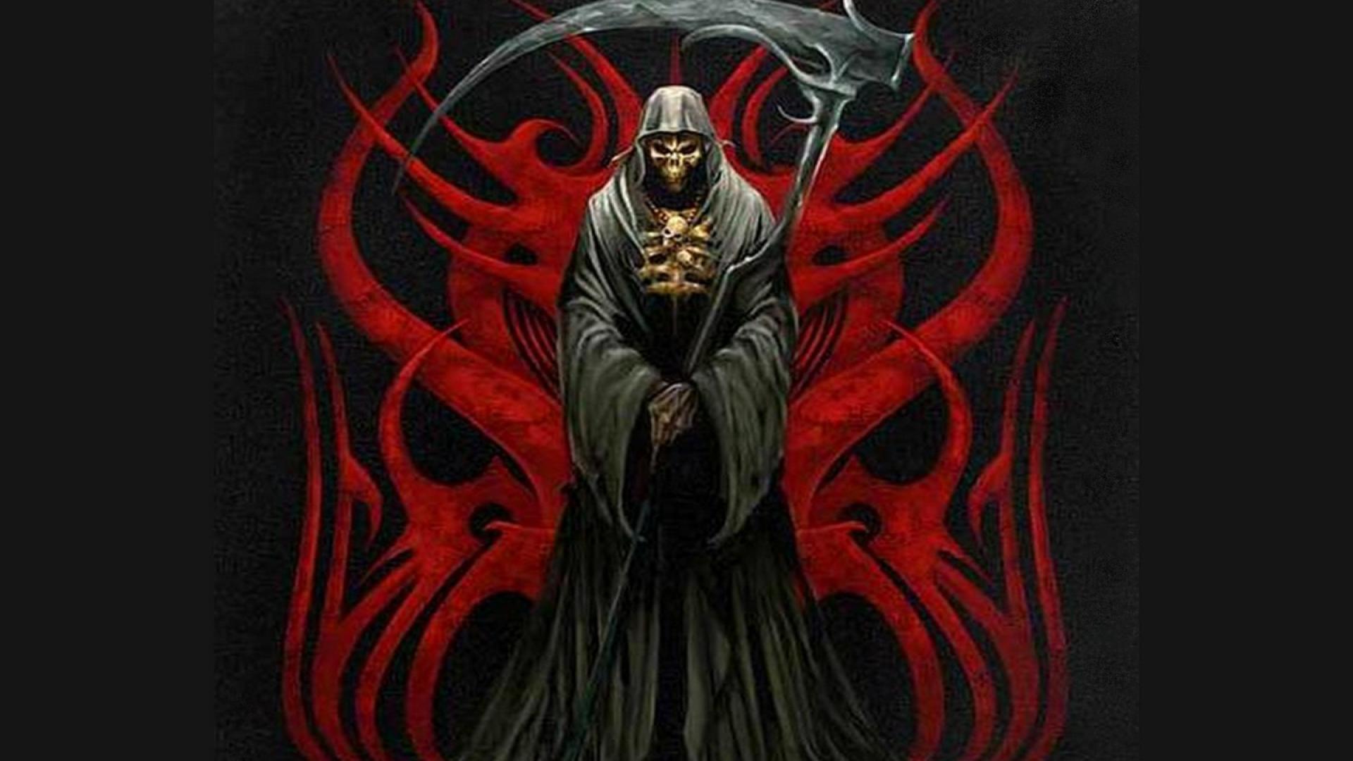 Red Grim Reaper Background Wallpaper HD Resolution