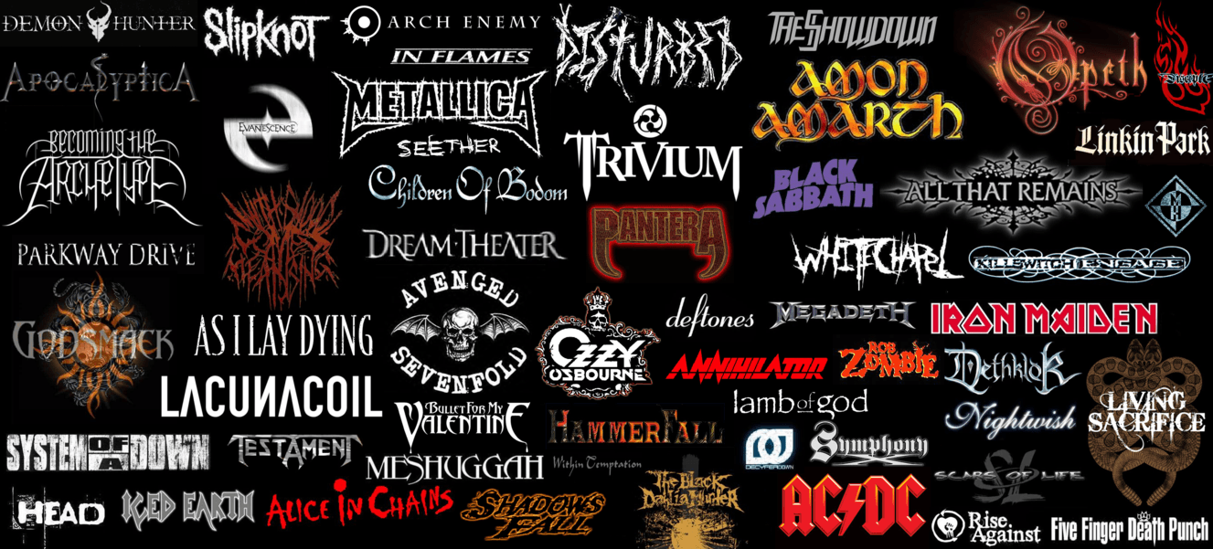 Heavy Metal Bands Wallpapers - Wallpaper Cave Vintage Music Logos