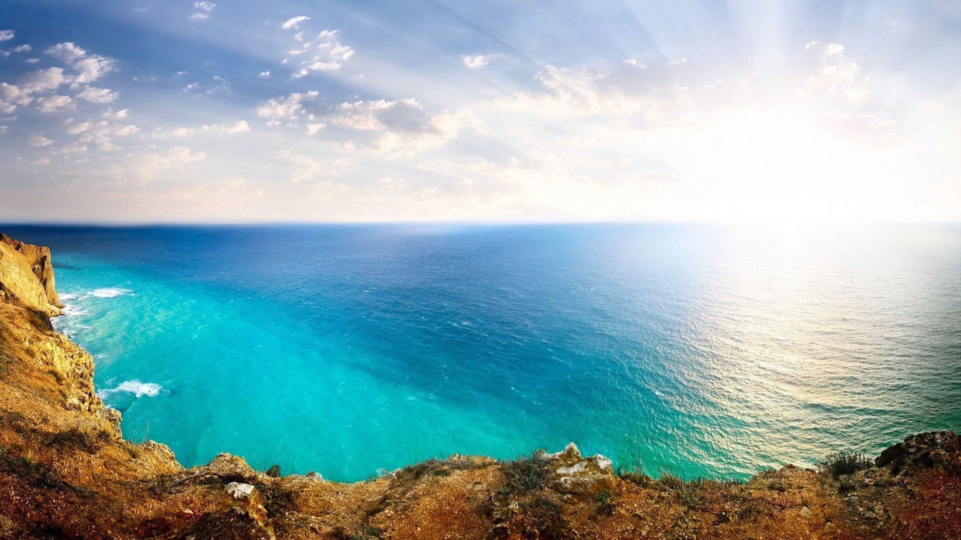 Ocean in summer time HD theme