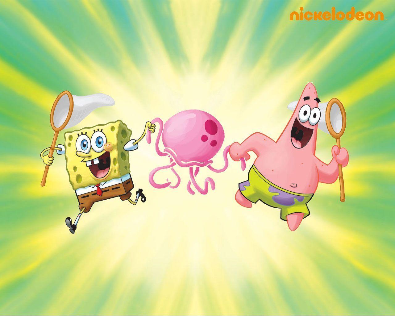 Bff Best Friend Wallpapers Spongebob And Patrick Pillow Fight - Draw-lolz