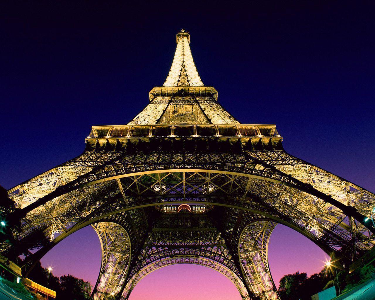 Free Night Time Eiffel Tower Wallpaper, Free Night Time Eiffel