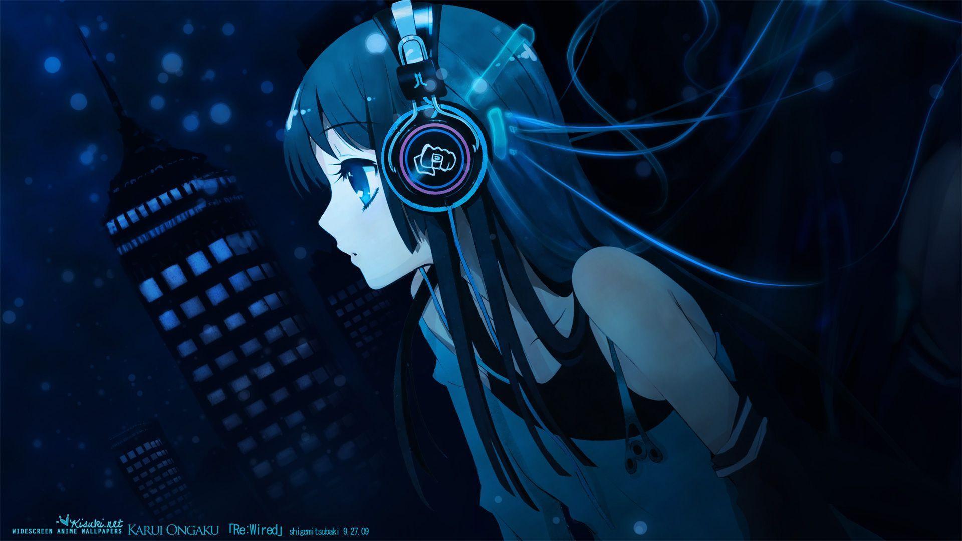 Blue Girl Anime Wallpaper. Free Download Wallpaper