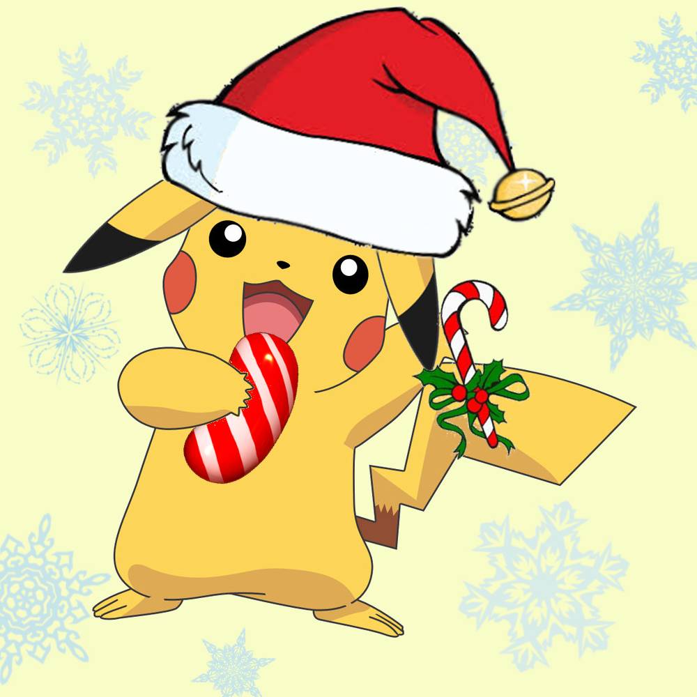 Wallpaper For > Christmas Pikachu Wallpaper