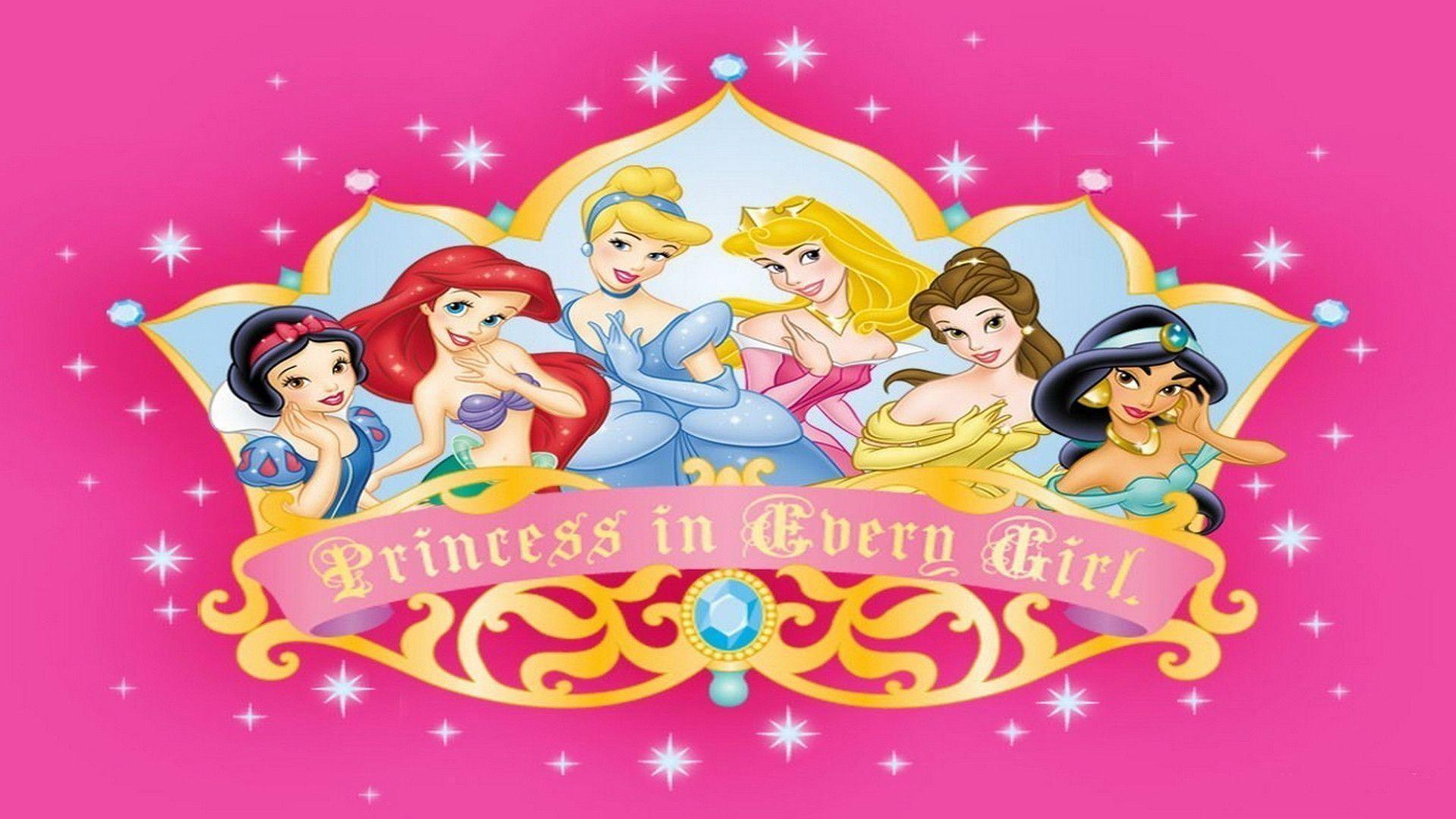Walt Disney Princess Characters HD Wallpaper of Cartoon