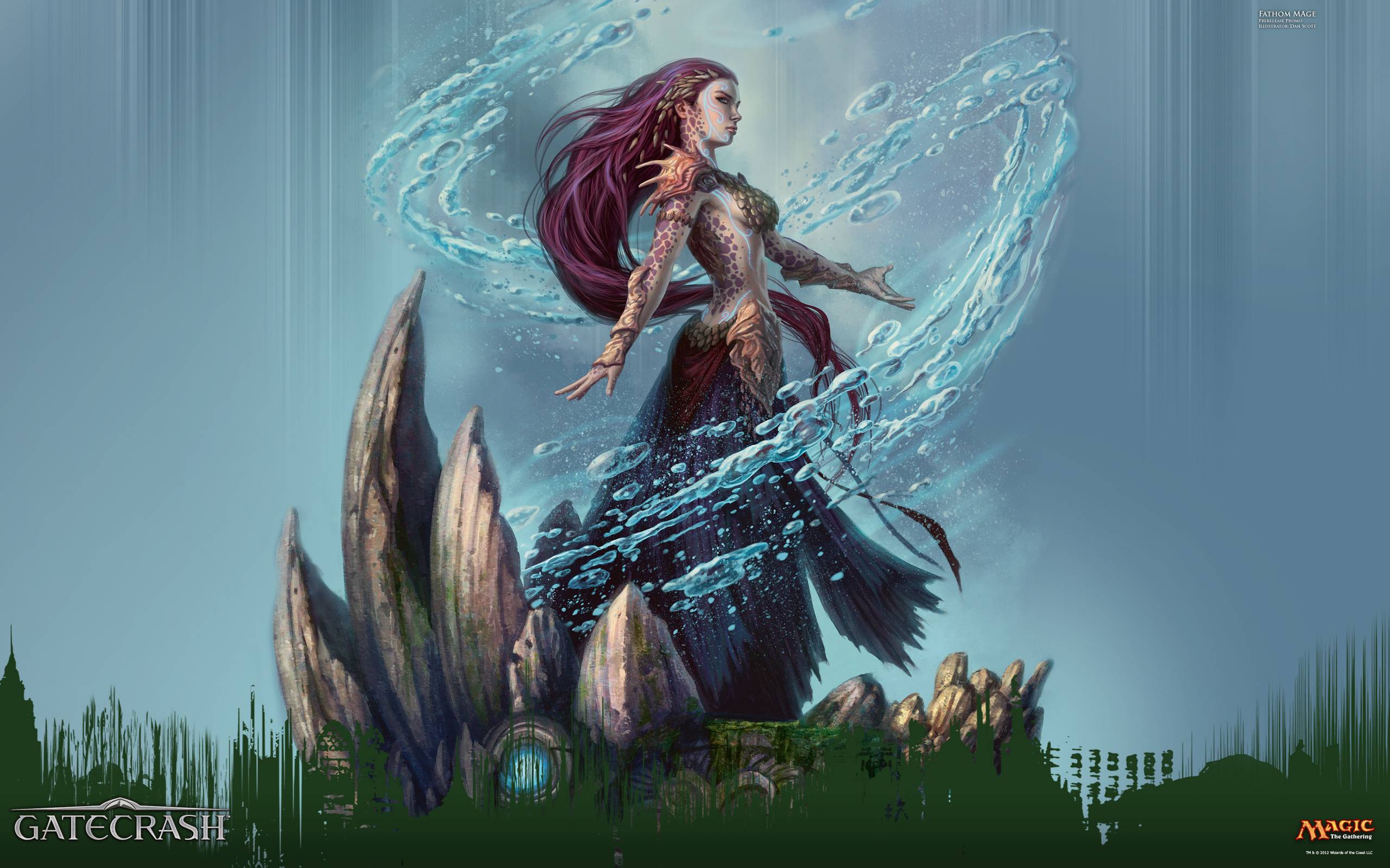Wallpaper of the Week: Prerelease Promo Fathom Mage, Daily MTG