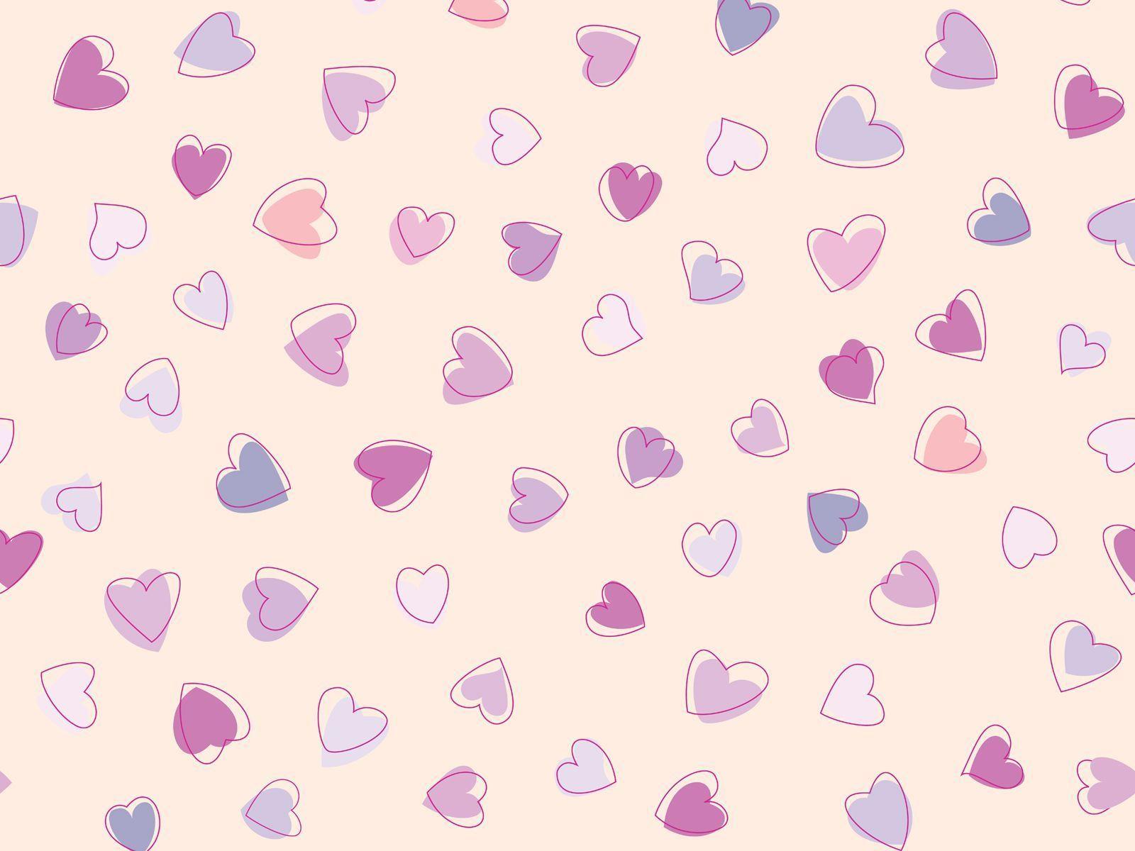 Cute Heart Pattern Wallpaper 41517 1600x1200 px