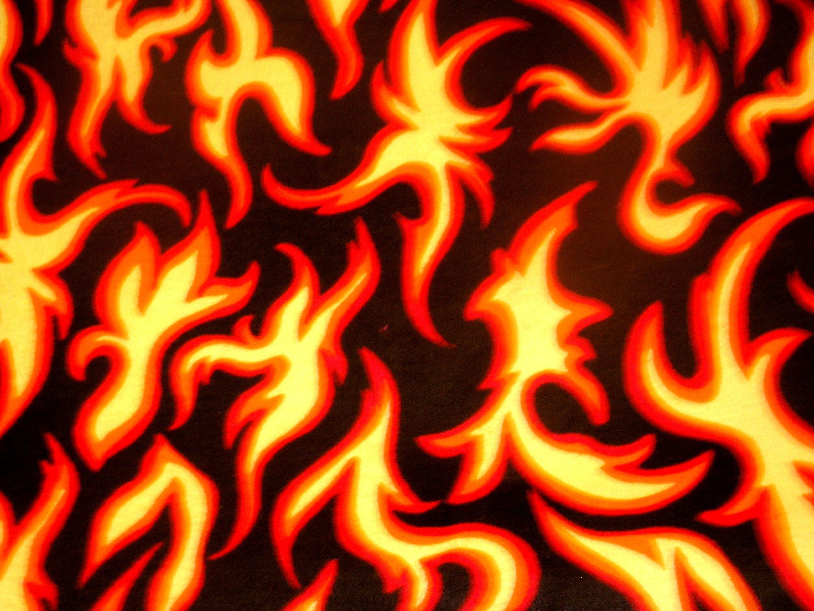 image For > Red Flames Background