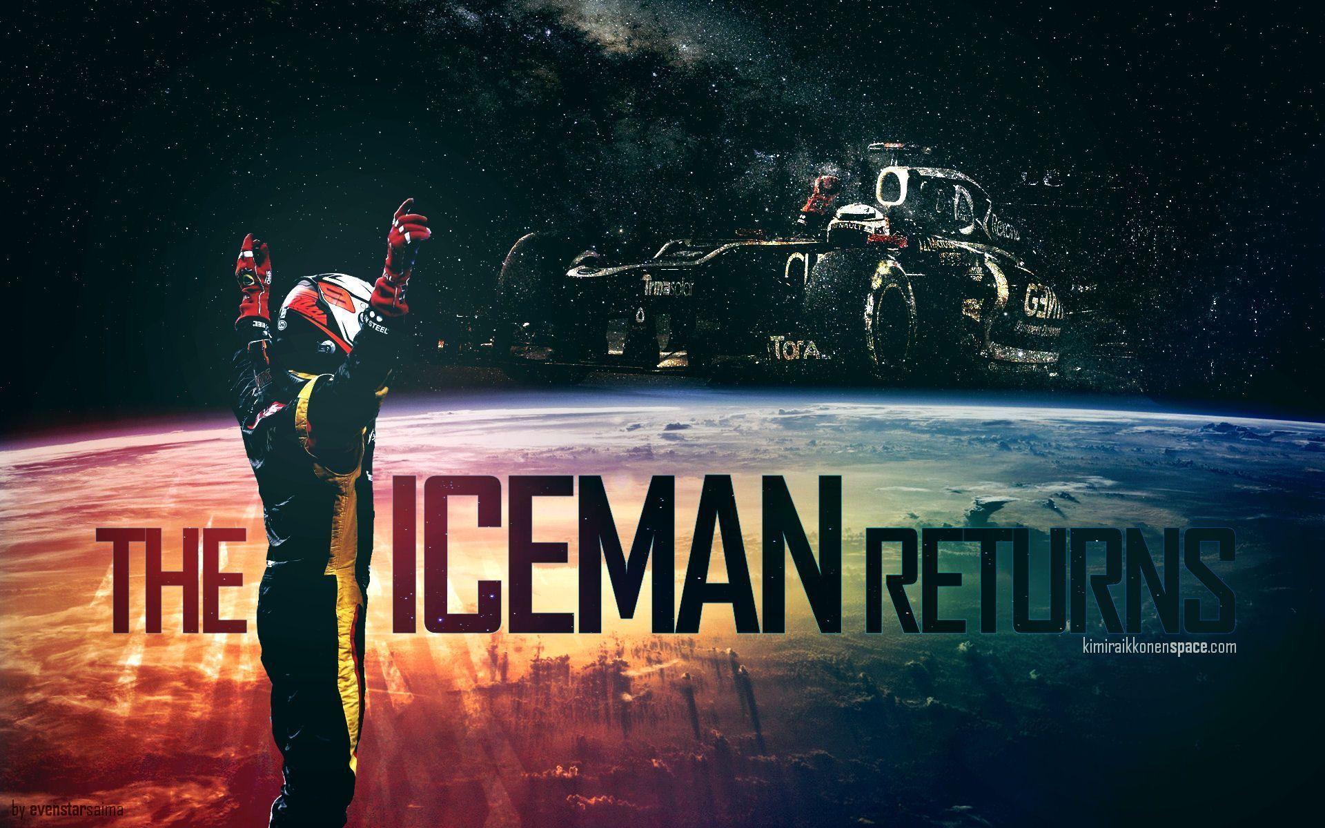 Wallpaper: The Iceman Returns. Kimi Räikkönen Space