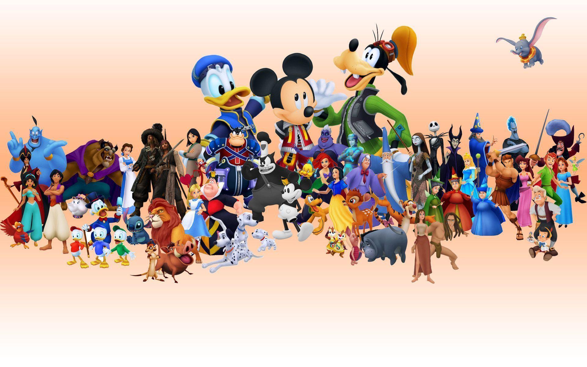 Wallpaper For > Disney Characters Background Tumblr