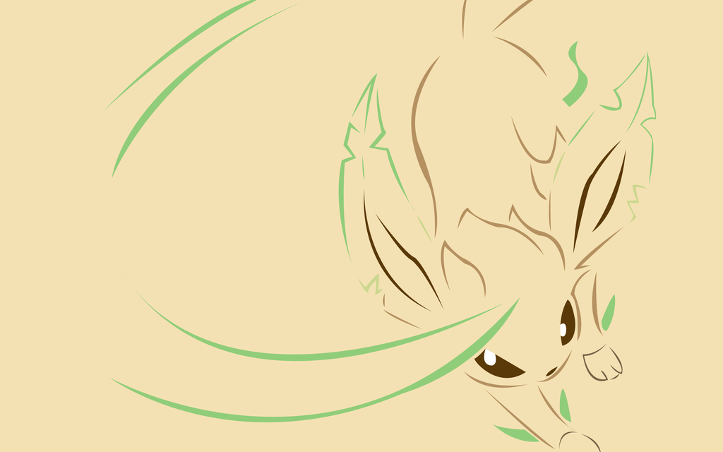 Simple Leafeon Wallpapers by AgentLiri.