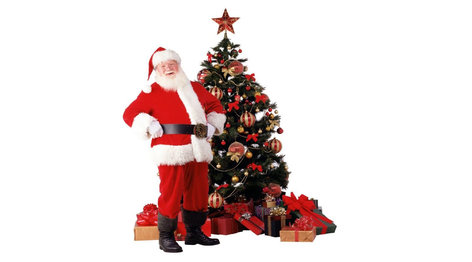 Santa Claus And Merry Christmas Wallpaper HD Wallpaper