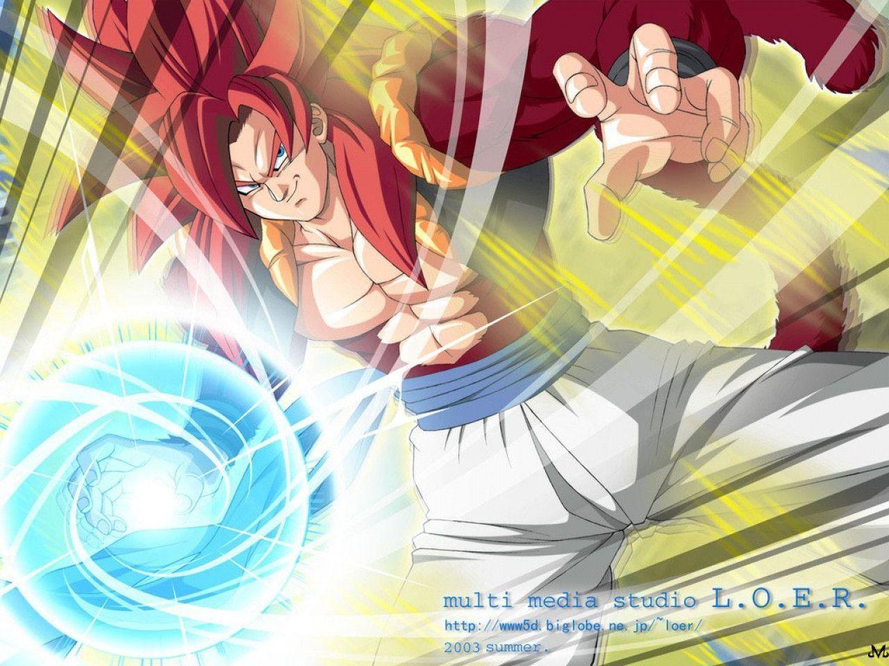 Gogeta ssj4 Ball All Fusion Wallpaper