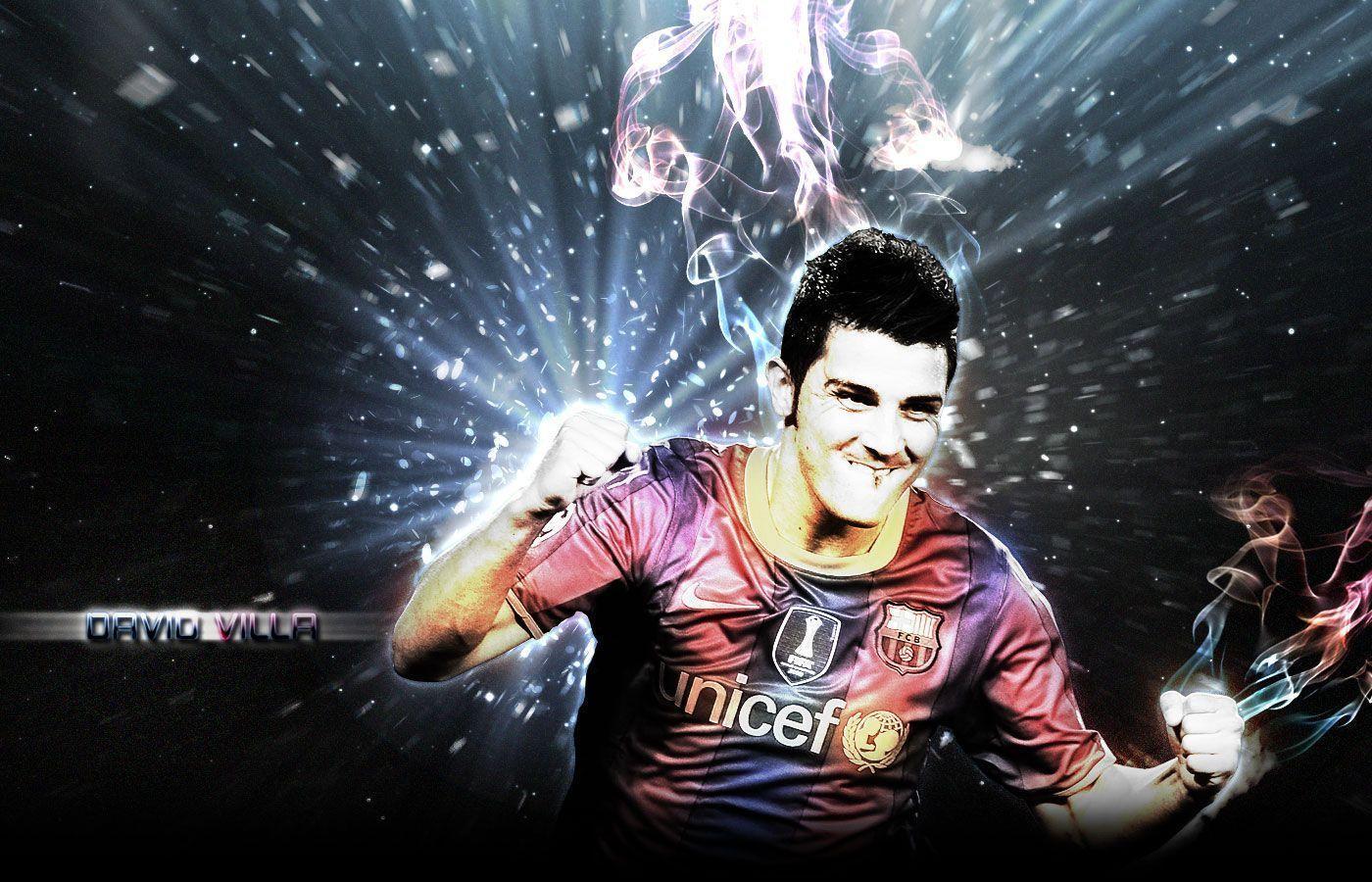Bola.net: Download Wallpaper David Villa oleh dancuk