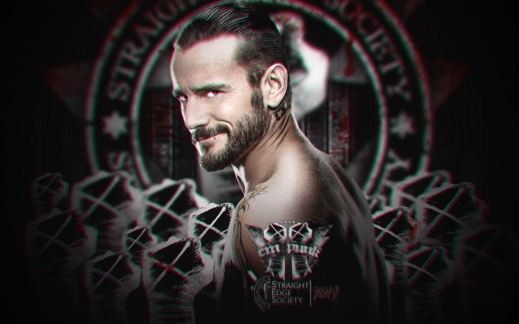 New WWE 3D Wallpaper CM Punk By AW Edition By AW Edition