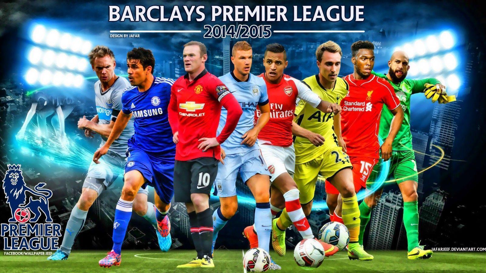 Barclays Premier League 2014 2015 Football Stars Wallpaper Wide Or