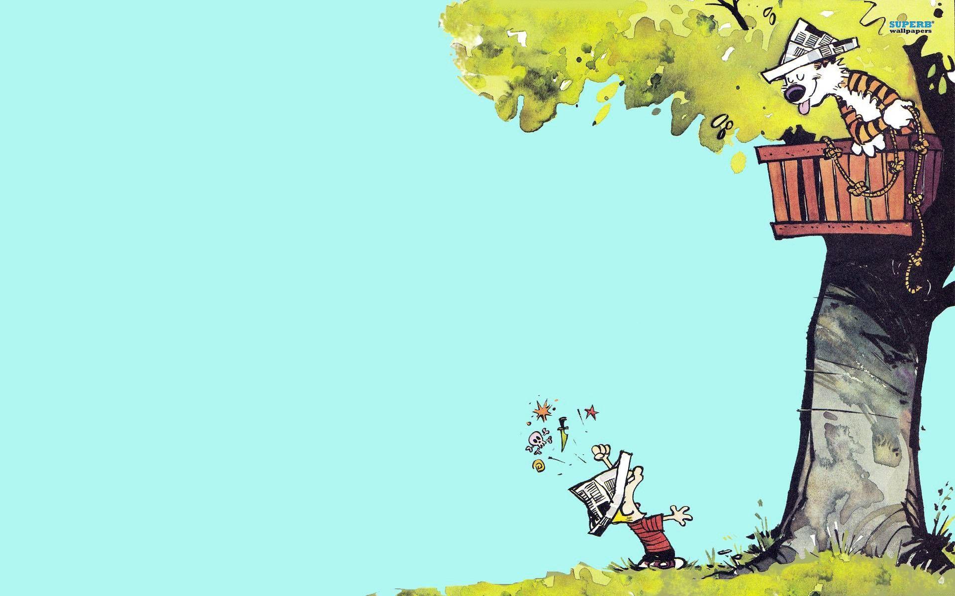 Calvin and Hobbes wallpapers.