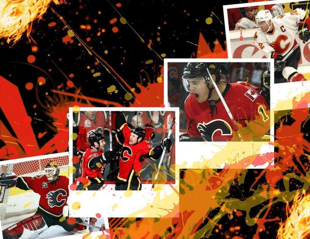 Hd Wallpaper Calgary Flames Ice Wallpaper By Devinflack 1280 X