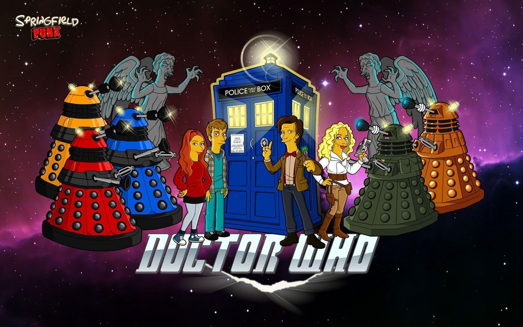 Springfield Punx: Doctor Who Wallpaper