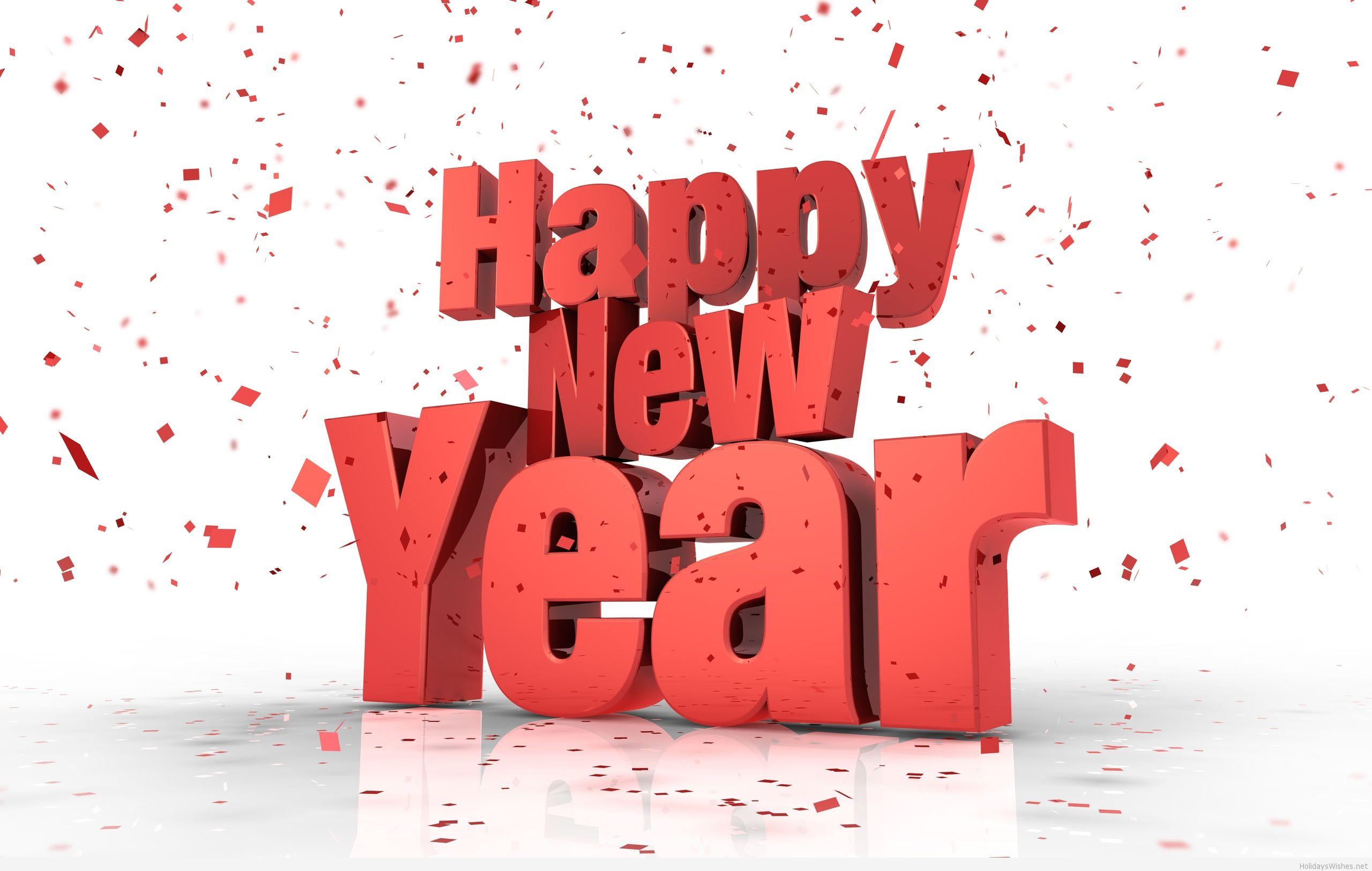 Free Happy new year 2015 3D wallpaper