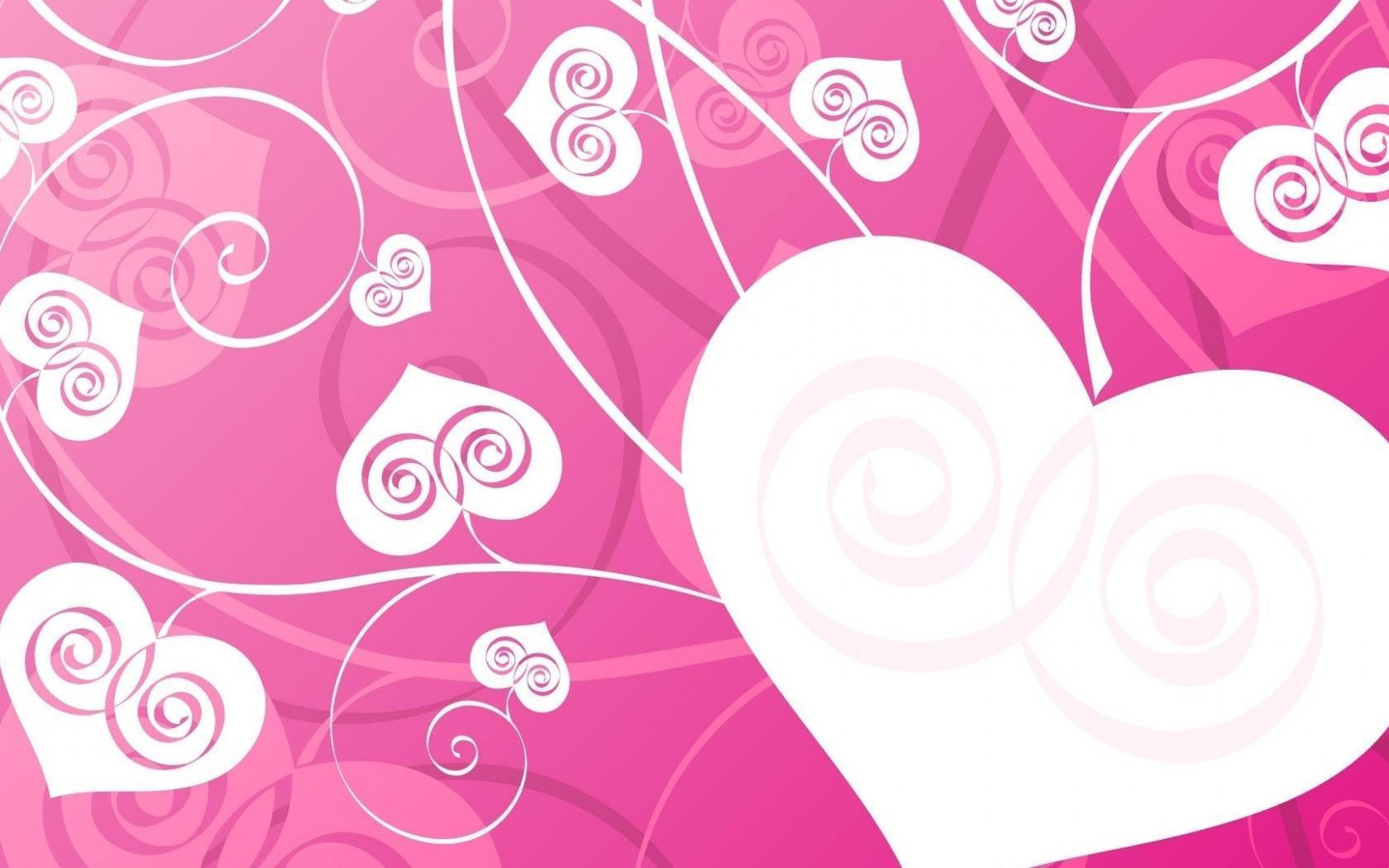Wallpaper For > Pink Love Heart Background