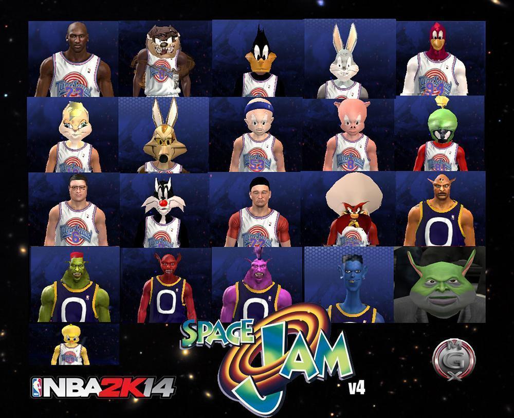 Space Jam Movie Characters Background 1 HD Wallpaper