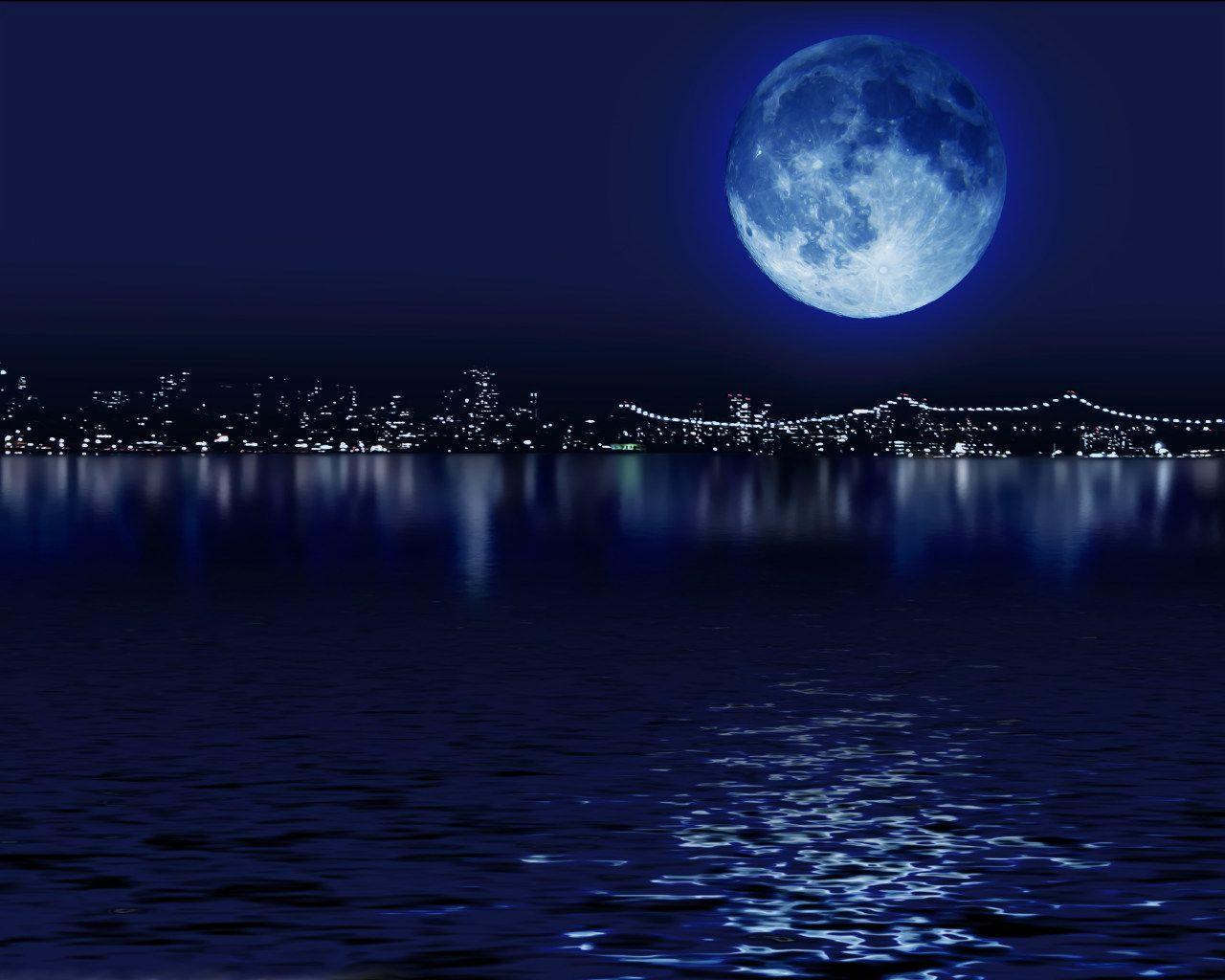 Beautiful Blue Moon