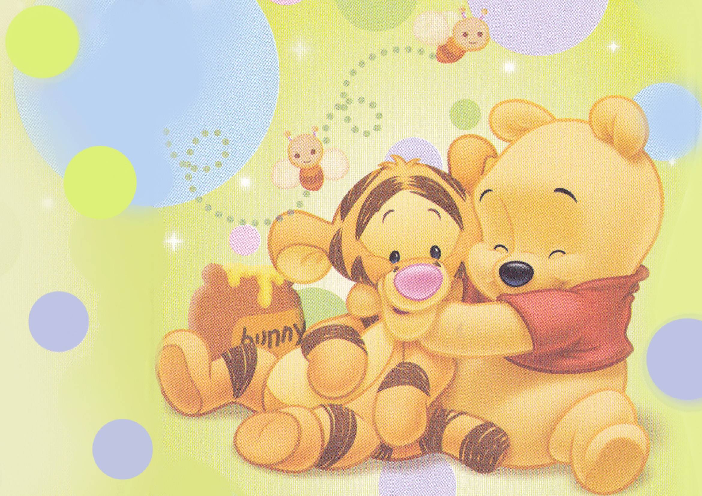 baby piglet and pooh wallpaper