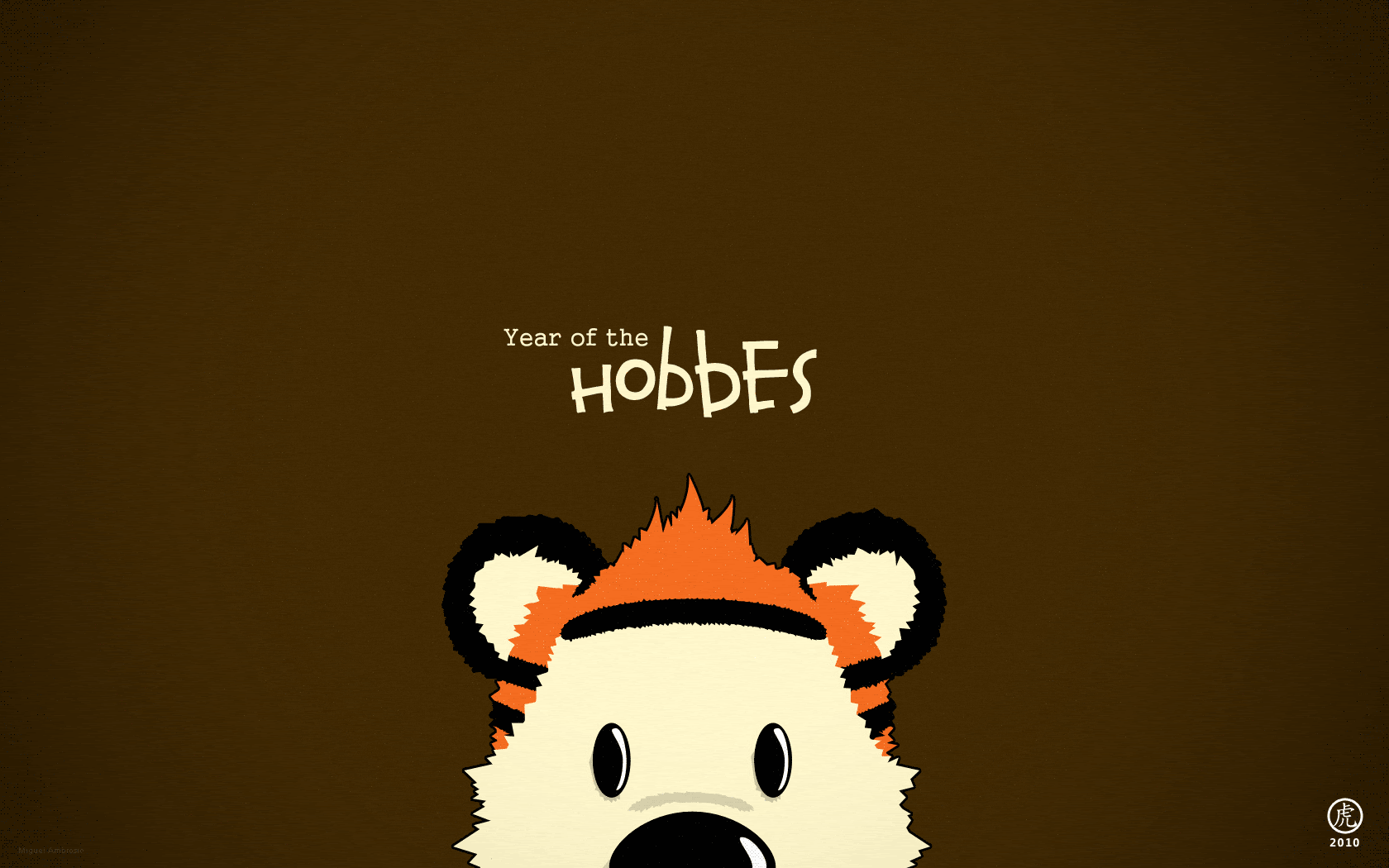 Miguel Ambrosio: Year of the Hobbes Wallpaper This is my version