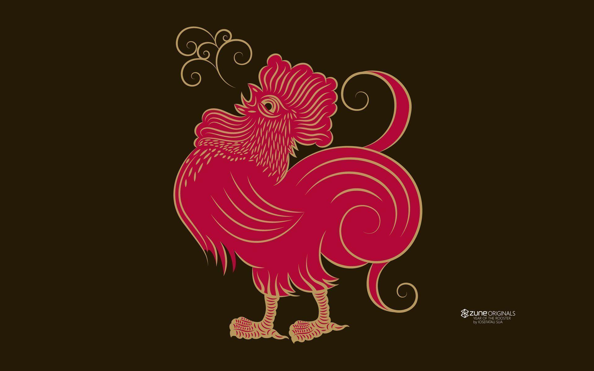 year of the Rooster Zodiac Wallpaper