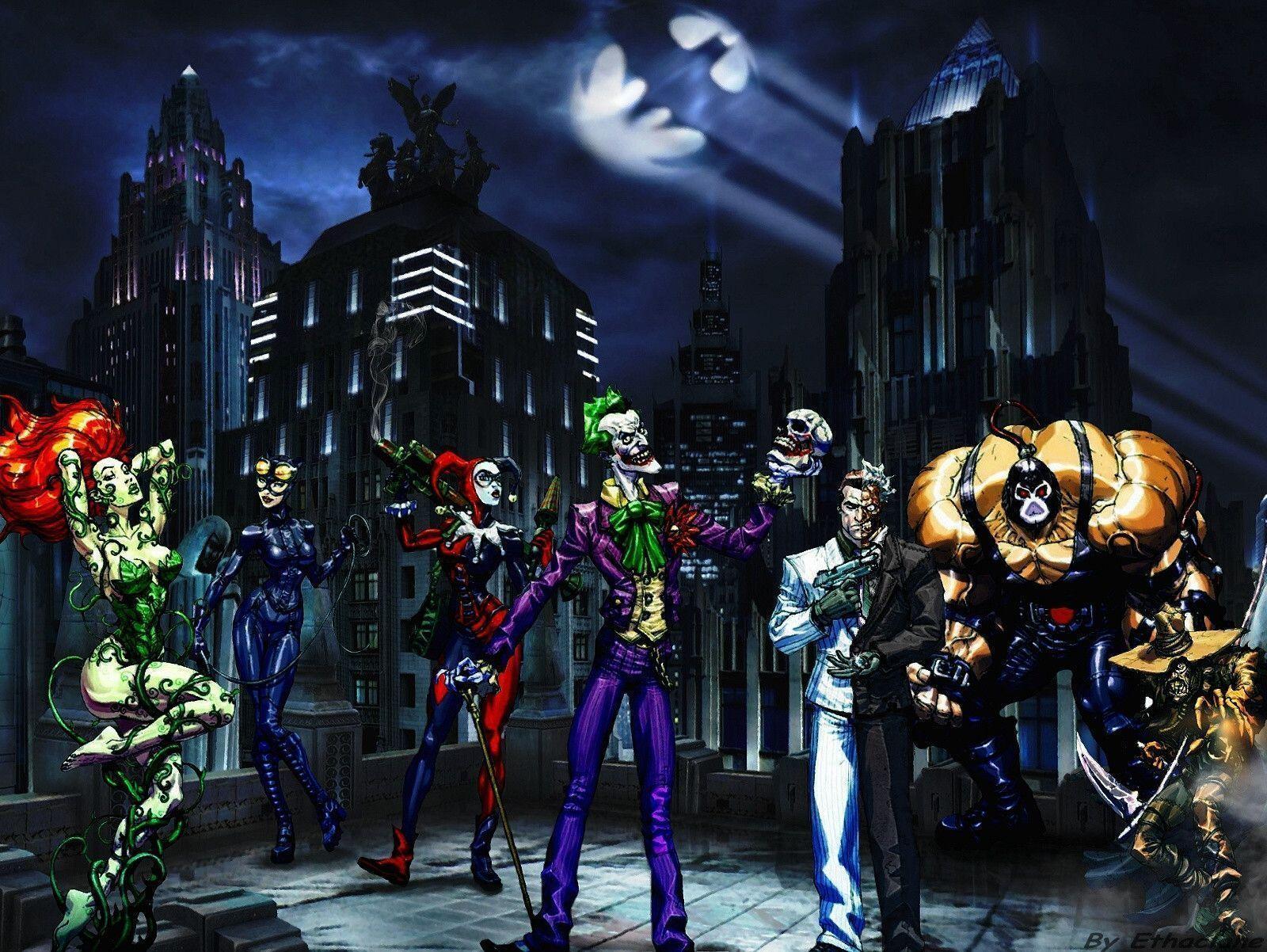 Arkham villains wallpaper 2