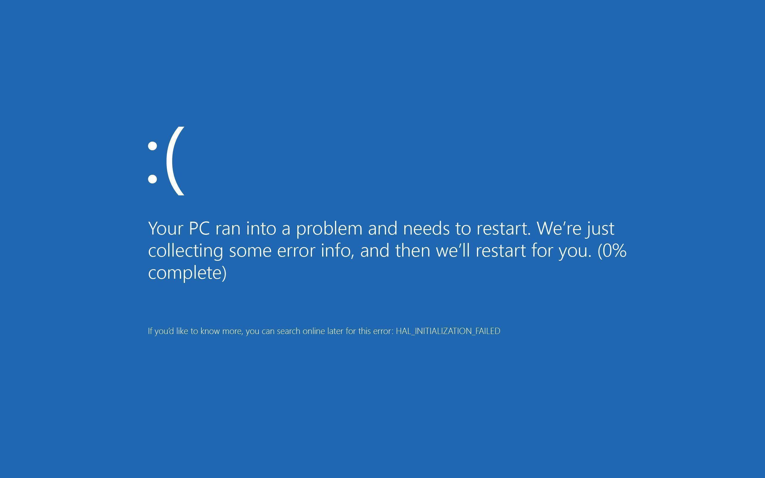 the blue screen of death