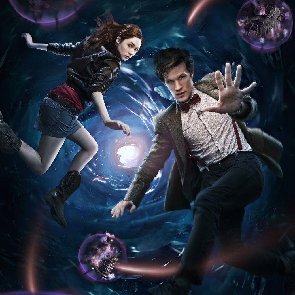 Wallpaper Matt Smith and Karen Gillan Doctor Who Wallpaper