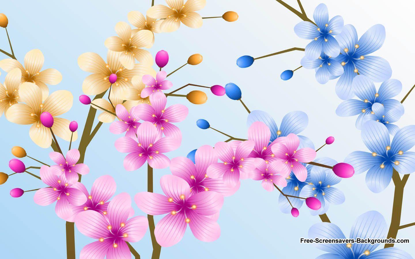 Beautiful Colorful 3D HD Flowers Wallpaper For Desktop Background