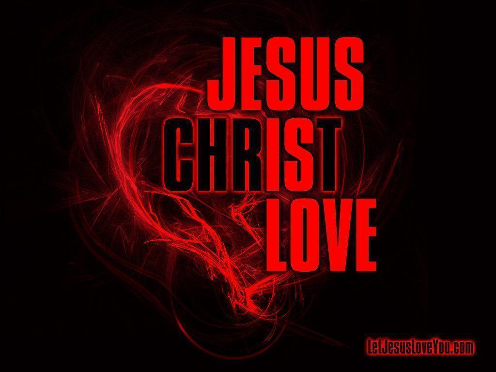 Jesus Christ Is Love With Heart HD Wallpaper
