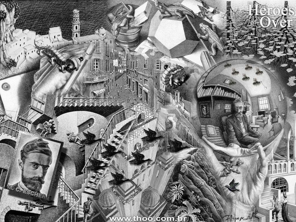Infinity. C. Escher 25365 Art Wallpaper