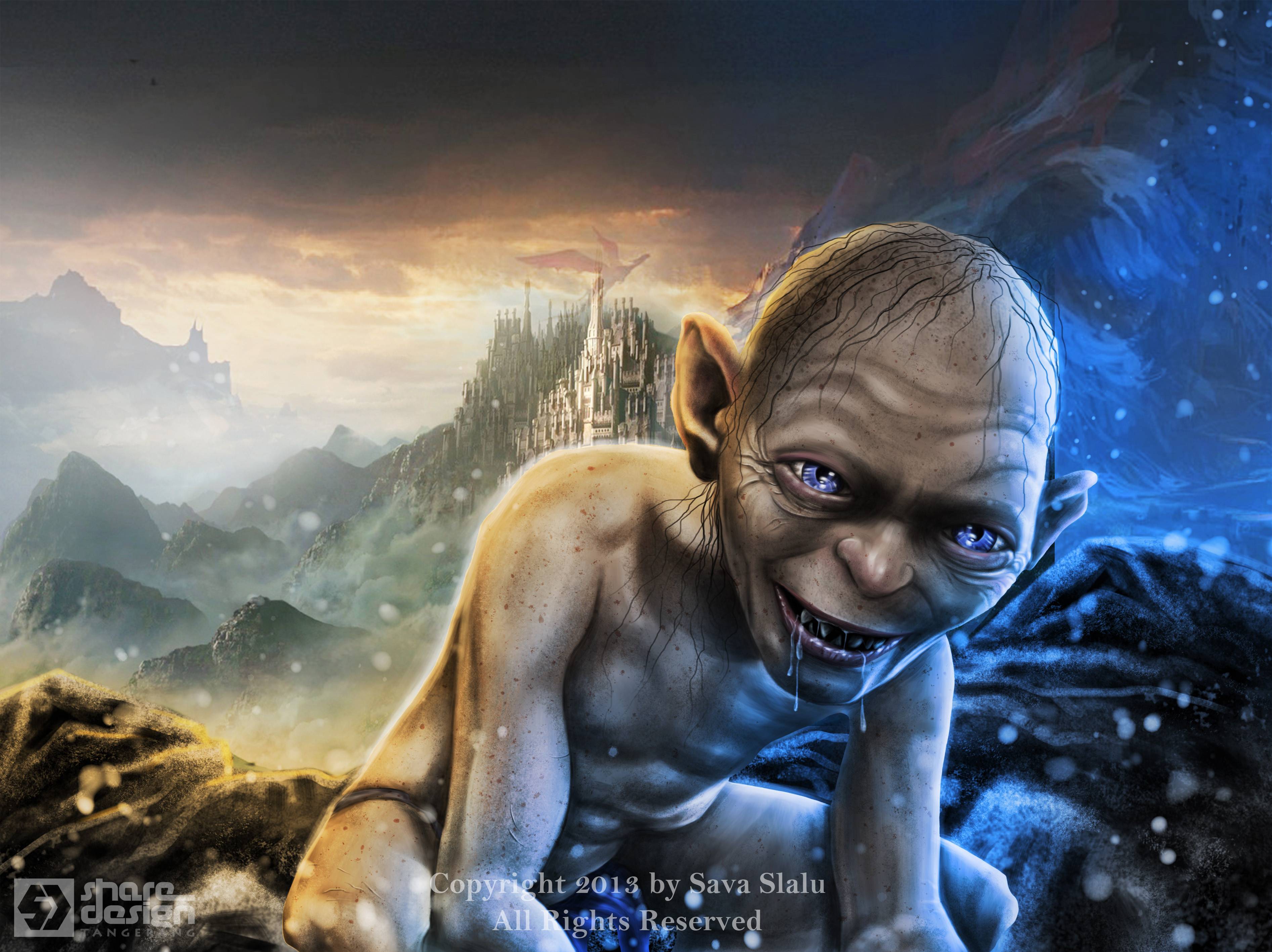 lord of the rings anime gollum anime