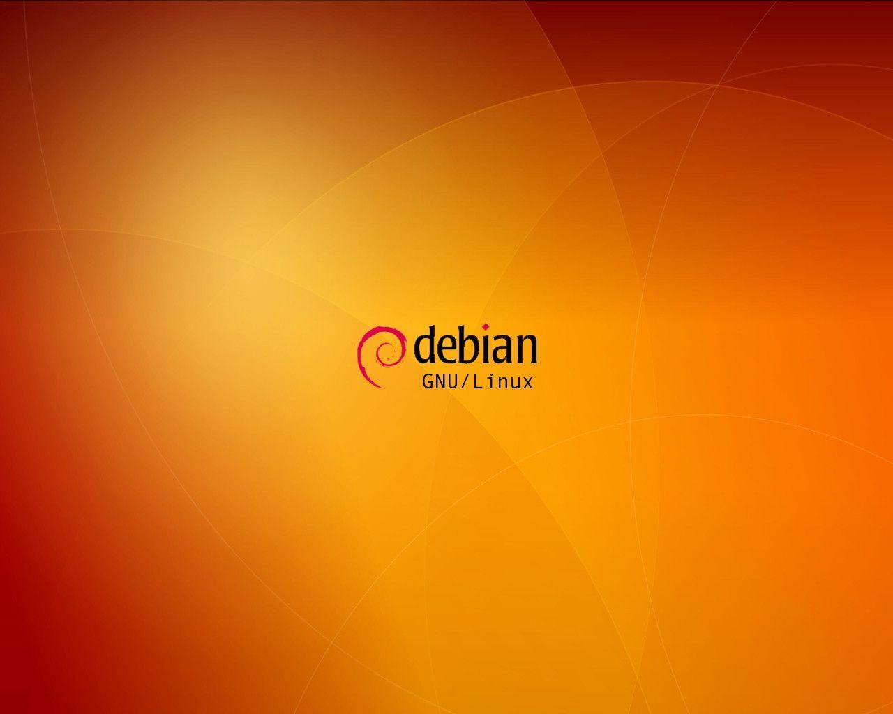 Debian Orange Background #