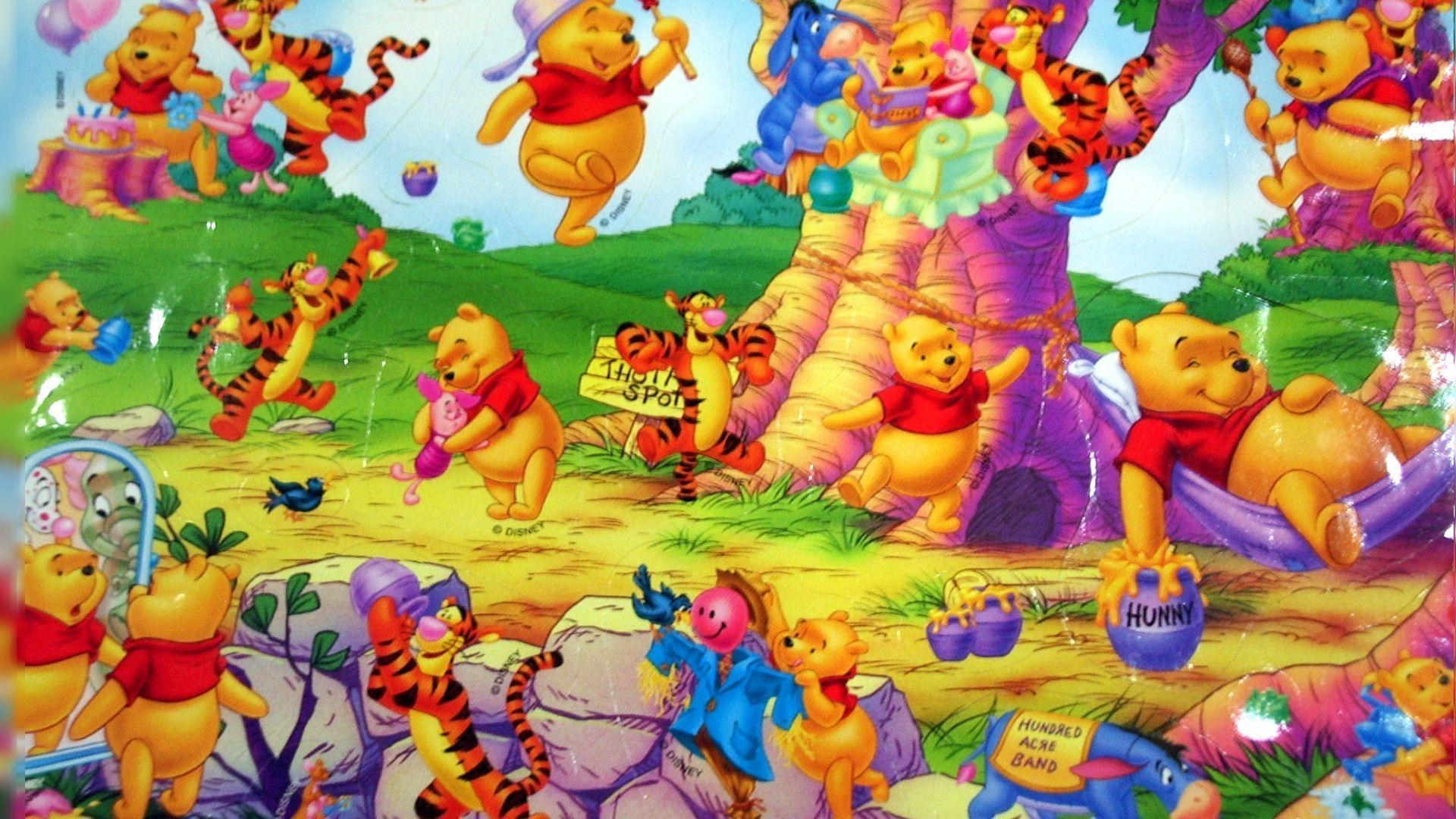Winnie The Pooh Character Wallpapers Desktop 1920x1080PX